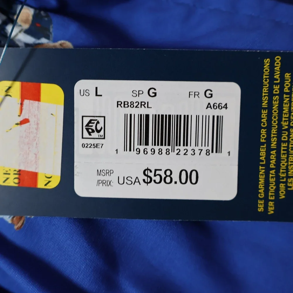 Polo Ralph Lauren Pajama Pants Mens L Blue Polo Bear Tuxedo Preppy $58 NWT